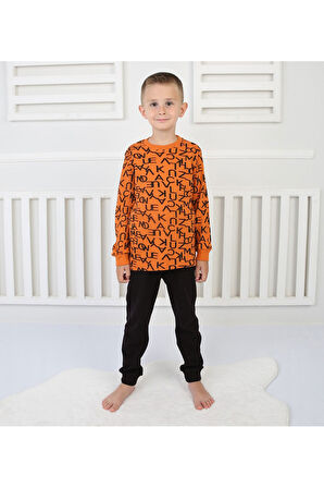 Erkek Çocuk Pijama Takım Baskılı
