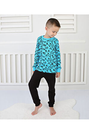 Erkek Çocuk Pijama Takım Baskılı