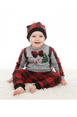 Noellik Takım Baskılı Kız Erkek Uygun