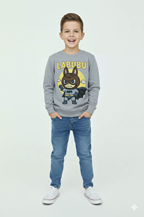 Erkek Çocuk  Takım Labubu Baskılı