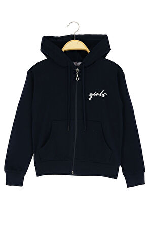 Kız Çocuk Hırka Girls Baskılı Kışlık Şordonlu