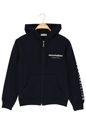 Kız çocuk Hırka Baskılı Kışlık Şardonlu