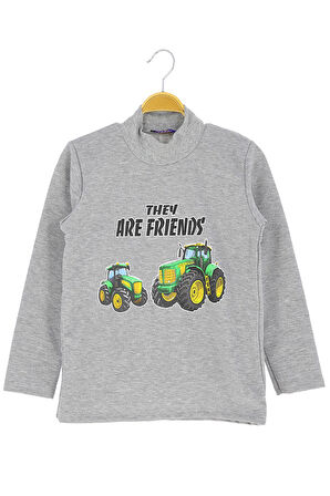 Erkek çocuk sweatshirt 2 iplik şardonlu