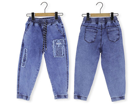 Erkek Çocuk Kot Pantolon Lastikli