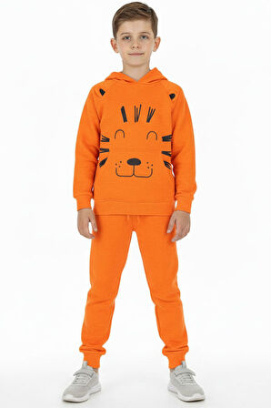 Erkek Çocuk Eşofman Takım Baskılı Kışlık Şardonlu