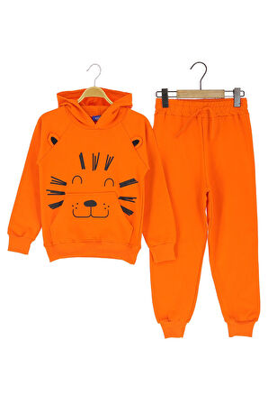 Erkek Çocuk Eşofman Takım Baskılı Kışlık Şardonlu