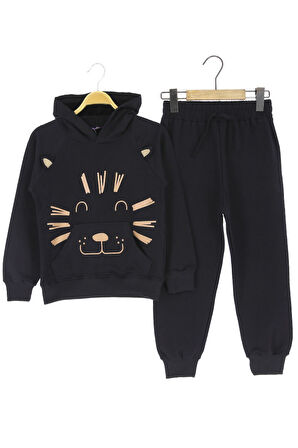 Erkek Çocuk Eşofman Takım Baskılı Kışlık Şardonlu