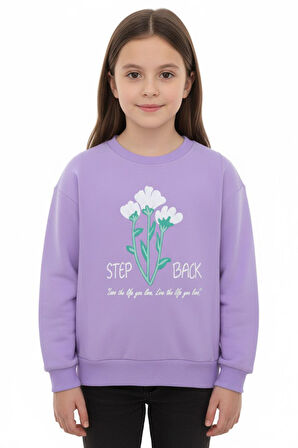 Kız çocuk bluz 2 iplik baskılı