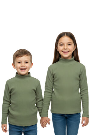 Kız/Erkek Çocuk Bluz Balıkçı Yaka Fitilli