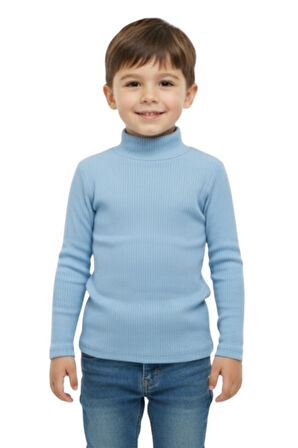 Kız/Erkek Çocuk Bluz Balıkçı Yaka Fitilli