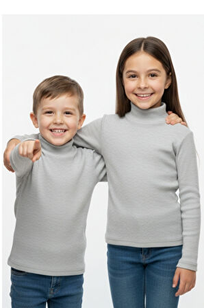 Kız/Erkek Çocuk Bluz Balıkçı Yaka Fitilli