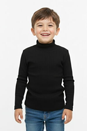 Kız/Erkek Çocuk Bluz Balıkçı Yaka Fitilli