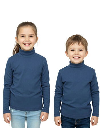 Kız/Erkek Çocuk Bluz Balıkçı Yaka