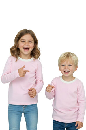 Kız/Erkek Çocuk Bluz 3 İplik Kışlık