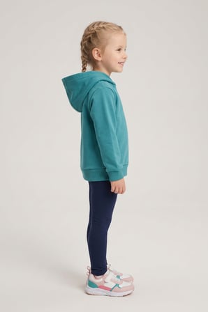 Kız Çocuk Sweatshirt Çilek Baskılı 3 iplik Polarlı Şardonlu %100 Pamuk