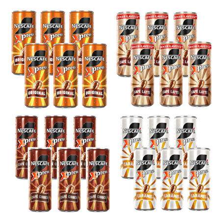 Nescafe Xpress Soğuk Kahve 250 ml x 24 lü Karma Koli