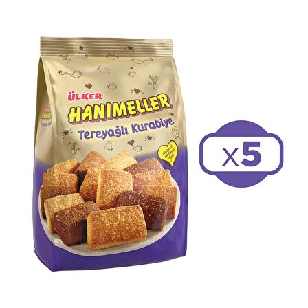 Ülker Hanımeller Tereyağlı Kurabiye 152 Gr x 5 Adet