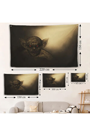 Halloween İbis Demon Duvar Örtüsü-7242