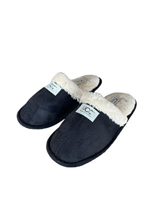 Unisex Peluşlu Ev Terliği SİYAH