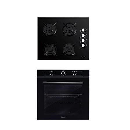 LUXELL 2 Lİ SİYAH CAM SET (OCAK-FIRIN)
