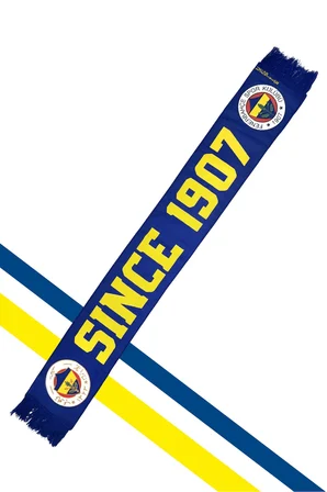 Fenerbahçe Sarı Lacivert Since 1907 Unisex Dokuma Atkı