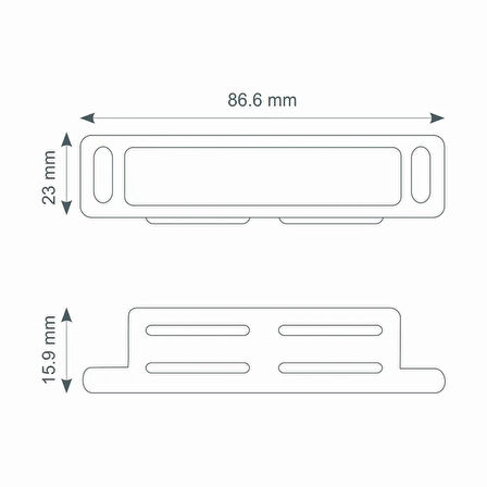 Canex Mıknatıslı Çıt Çıt Metal Paslanmaz 8.5 cm