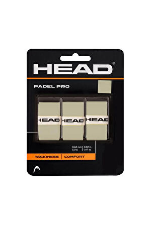 Head Padel Pro Padel Raket Overgrip Gri 3lü 