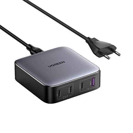 ONTECH - Ugreen Nexode 100w Gan Masaüsü Hızlı Şarj Cihazı Type-c Qc Pd 4 Portlu 3xusb-c 1xusb-a Gri 90928