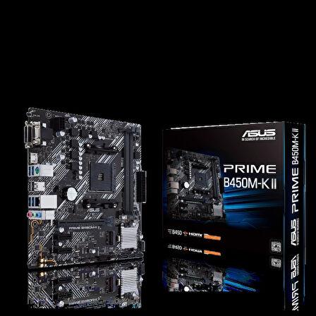 ONTECH - Asus Prıme B450m-k Iı Ddr4 4400mhz 1xvga 1xhdmı 1xdvı 1xm.2 Usb 3.2 Matx Am4 (2. Ve 1.nesil İşlemci Uyumlu)