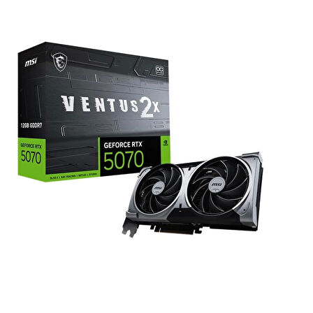 ONTECH - Msı Geforce Rtx5070 12g Ventus 2x Oc 12gb Gddr7 192bıt 1xhdmı 3xdp Ekran Kartı