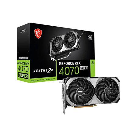 ONTECH - Msı Geforce Rtx4070 Super 12g Ventus 2x Oc 12gb Gddr6x 192bıt Ekran Kartı