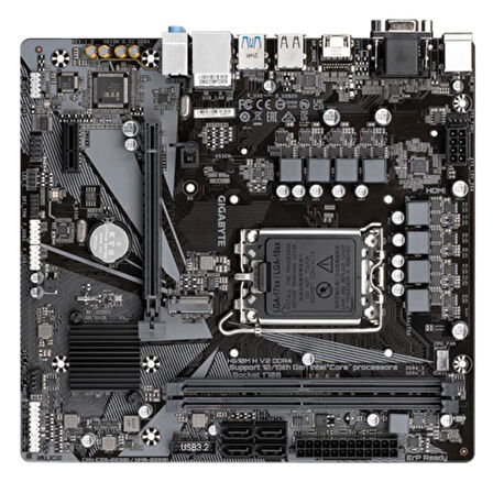 ONTECH - Gıgabyte H610m-h-v2 Ddr4 3200mhz 1xvga 1xhdmı 1xm.2 Usb 3.2 Matx 1700p (12. / 13. Ve 14. Nesil İşlemci Uyumlu)