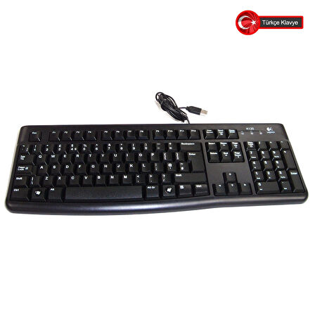 Logıtech K120, 920-002505, Usb Kablolu, Türkçe Q, Standart Klavye