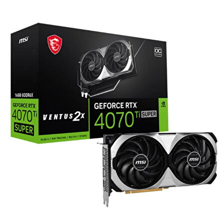 ONTECH - Msı Geforce Rtx4070tı Super 16g Ventus 2x Oc 16gb Gddr6x 256bıt 1xhdmı 3xdp Ekran Kartı