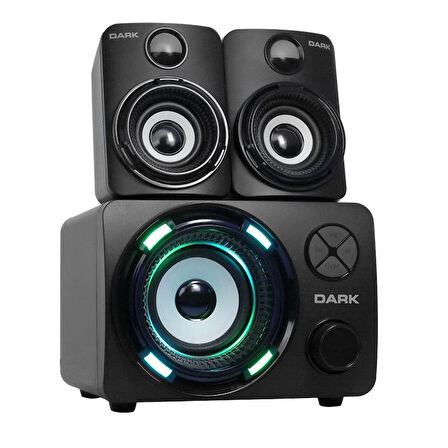 ONTECH - Dark Dk-ac-sp214 Total 11w Rms 2+1 Usb Speaker