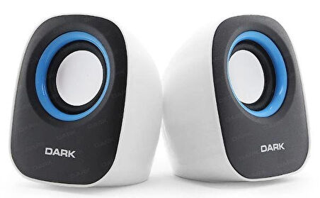 ONTECH - Dark Dk-ac-sp100 1+1 Multımedya Usb Speaker Beyaz