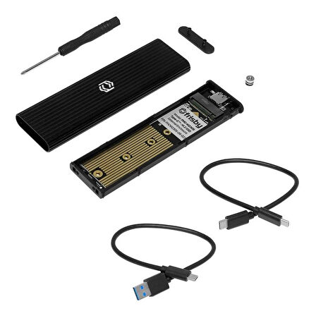 ONTECH - Frısby Fhc-m2305 Type-c Usb 3.1 - M.2 Pcıe Nvme Ssd Alüminyum Disk Kutusu