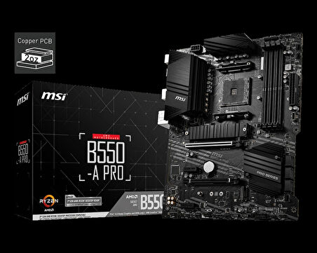 ONTECH - Msı B550-a Pro Ddr4 3200mhz 1xhdmı 1xdp 2xm.2 Usb 3.2 Atx Am4 (3.nesil İşlemci Uyumlu)