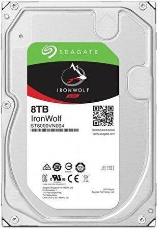 8 Tb Seagate 3.5 Ironwolf Sata3 7200rpm 256mb St8000vn004 (3 Yıl Resmı Dıst Garantılı)