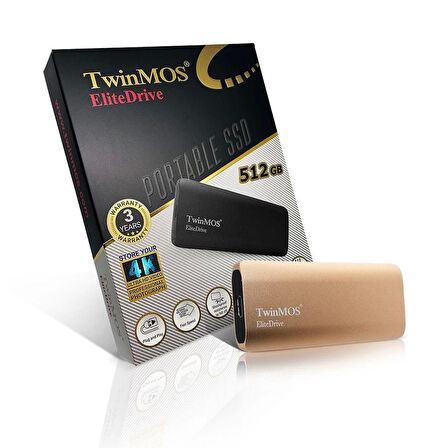 ONTECH - 512 Gb Twınmos Ext Ssd Usb3.2/typec Gold Pssdfgbmed32-g