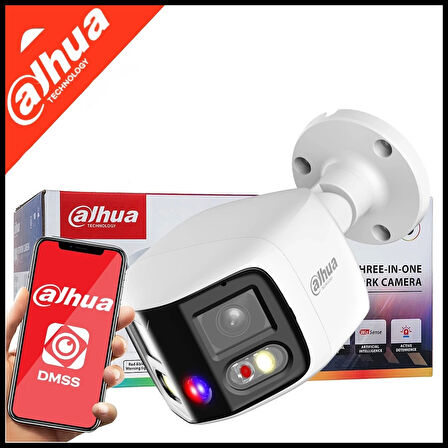 Dahua  Ipc-pfw3849s-a180-as-pv  2x4mpix, 2,8mm Lens,h265+, 25mt Gece Görüşü, Ip67, Dahili Mikrofon, Tioc Duo Süper Geniş Açı Bullet Ip Kamera