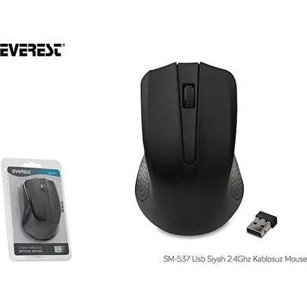 ONTECH - Everest Sm-537 Kablosuz Usb Sıyah 2.4ghz Mouse