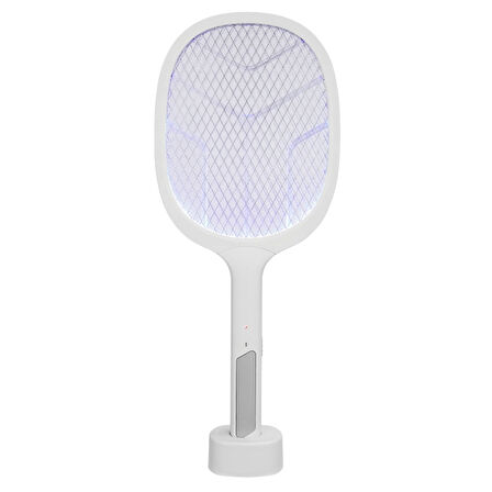 Asonıc As-a25, Beyaz-gri, 3000v, Raket Tipi, Uv Mor Işıklı, 1200mah, Bataryalı, Şarj Edilebilir, Sinek Öldürücü