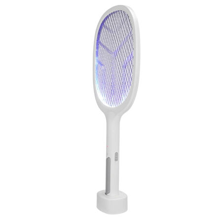 Asonıc As-a25, Beyaz-gri, 3000v, Raket Tipi, Uv Mor Işıklı, 1200mah, Bataryalı, Şarj Edilebilir, Sinek Öldürücü