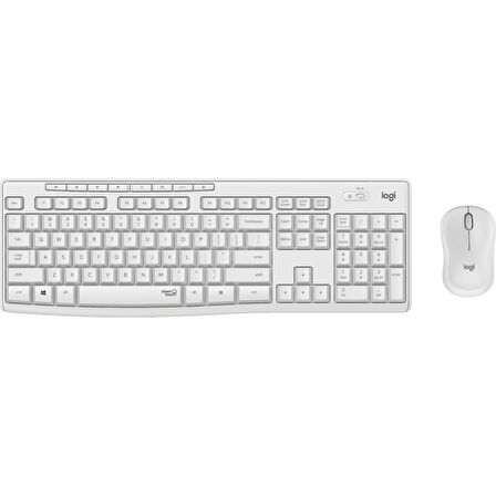 Logıtech Mk295 Beyaz, 920-010089, Kablosuz, Türkçe Q, Klavye Mouse Set