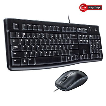 Logıtech Mk120, 920-002560, Usb Kablolu, Türkçe Q, Klavye Mouse Set