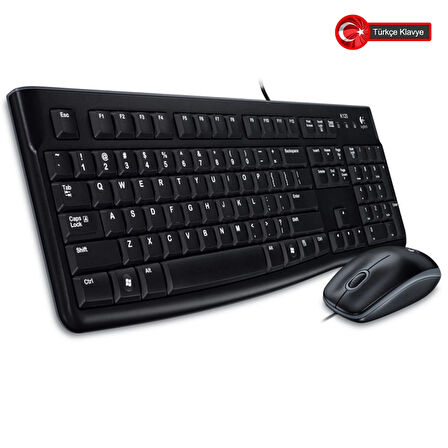 Logıtech Mk120, 920-002560, Usb Kablolu, Türkçe Q, Klavye Mouse Set