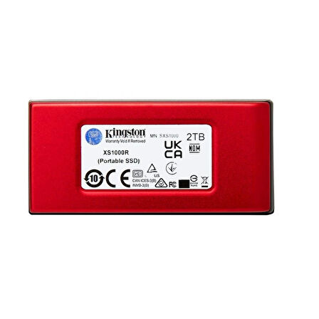 ONTECH - 2 Tb Kıngston Xs1000 Usb3.2 Gen2 Kırmızı Ssd Sxs1000r/2000g