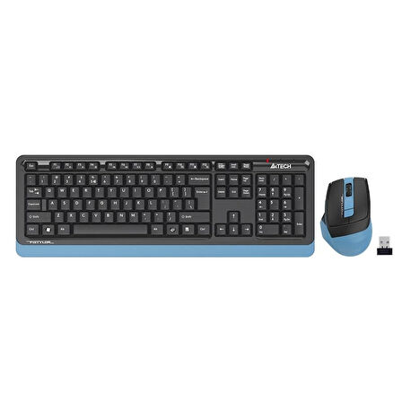 ONTECH - A4 Tech Fg1035 Mavi Q Mm 2.4g Kablosuz Klavye Mouse Set