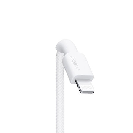ONTECH - Aukey Cb-bal7-wh Naylon Örgülü Usb-a Lightning Kablosu 0.9mt
